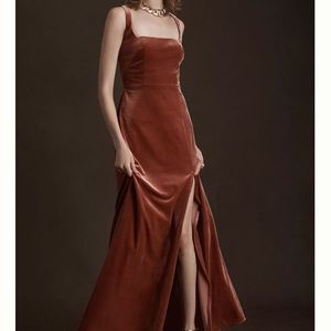BHLDN Anthropologie Jenny Yoo velvet dress size 2